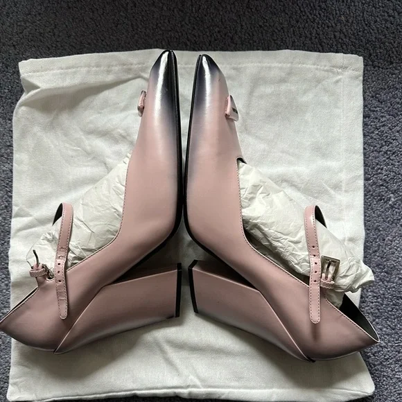 NIB Prada Modellerie Mary Jane pumps pink ombré sz 41 US 11 alabaster heels - Picture 8 of 13